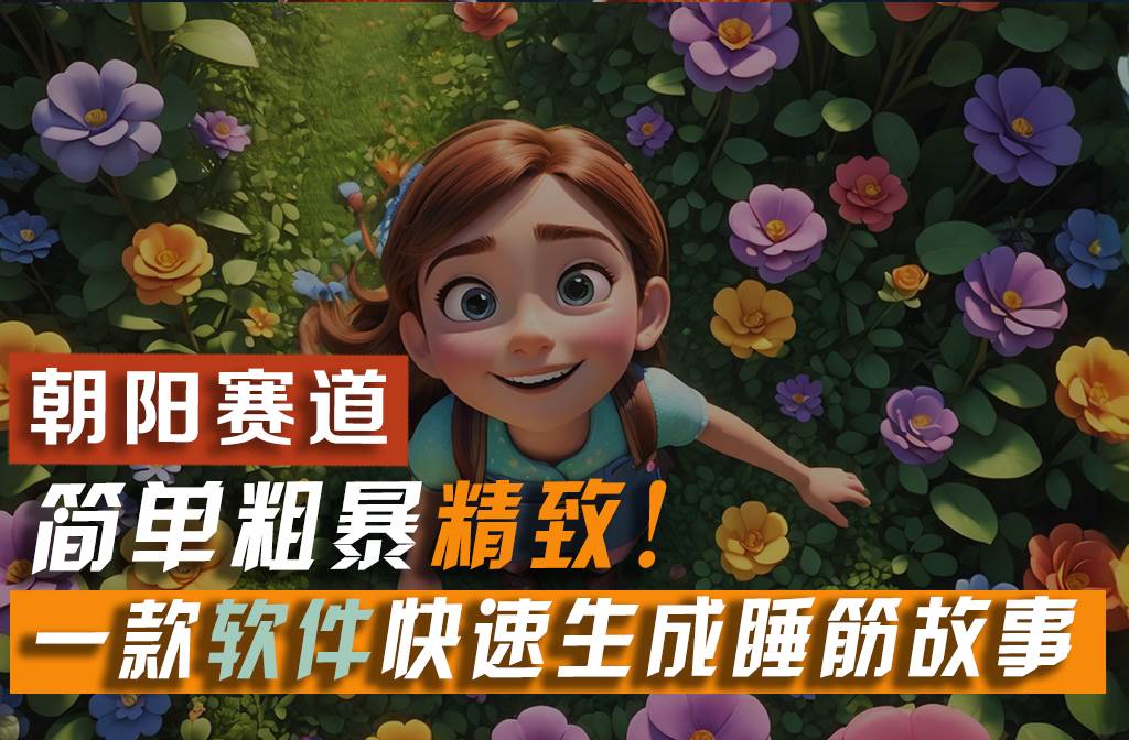利用一款软件5分钟一条爆款睡前故事，简单粗暴精致！小白月入2w+-西瓜网创