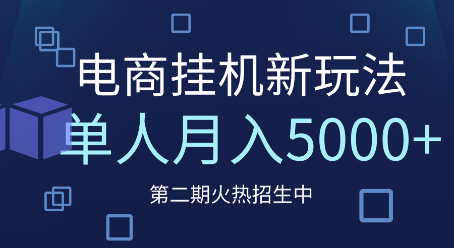 电商平台挂机新玩法，单人月入5000+攻略-西瓜网创