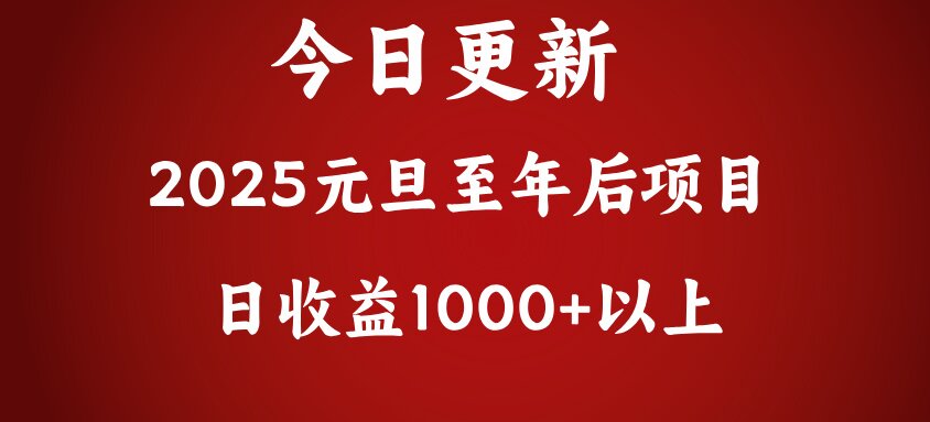 翻身项目，日收益1000+以上-西瓜网创
