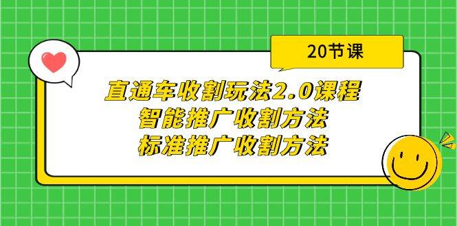 直通车收割玩法2.0课程：智能推广收割方法+标准推广收割方法（20节课）-西瓜网创