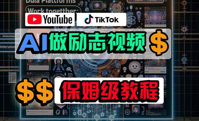 利用AI制作励志视频，在YouTube和TikTok赚钱，小白可做（附工具）-西瓜网创