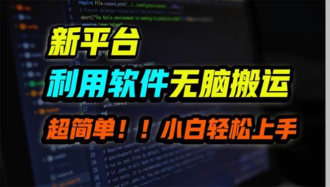 新平台用软件无脑搬运，月赚10000+，小白也能轻松上手-西瓜网创