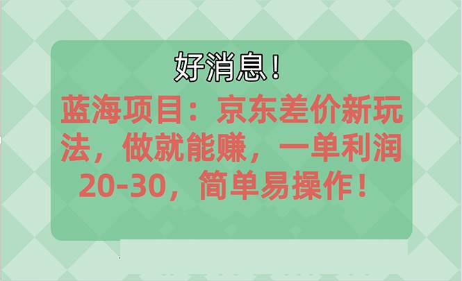 越早知道越能赚到钱的蓝海项目：京东大平台操作，一单利润20-30，简单…-西瓜网创