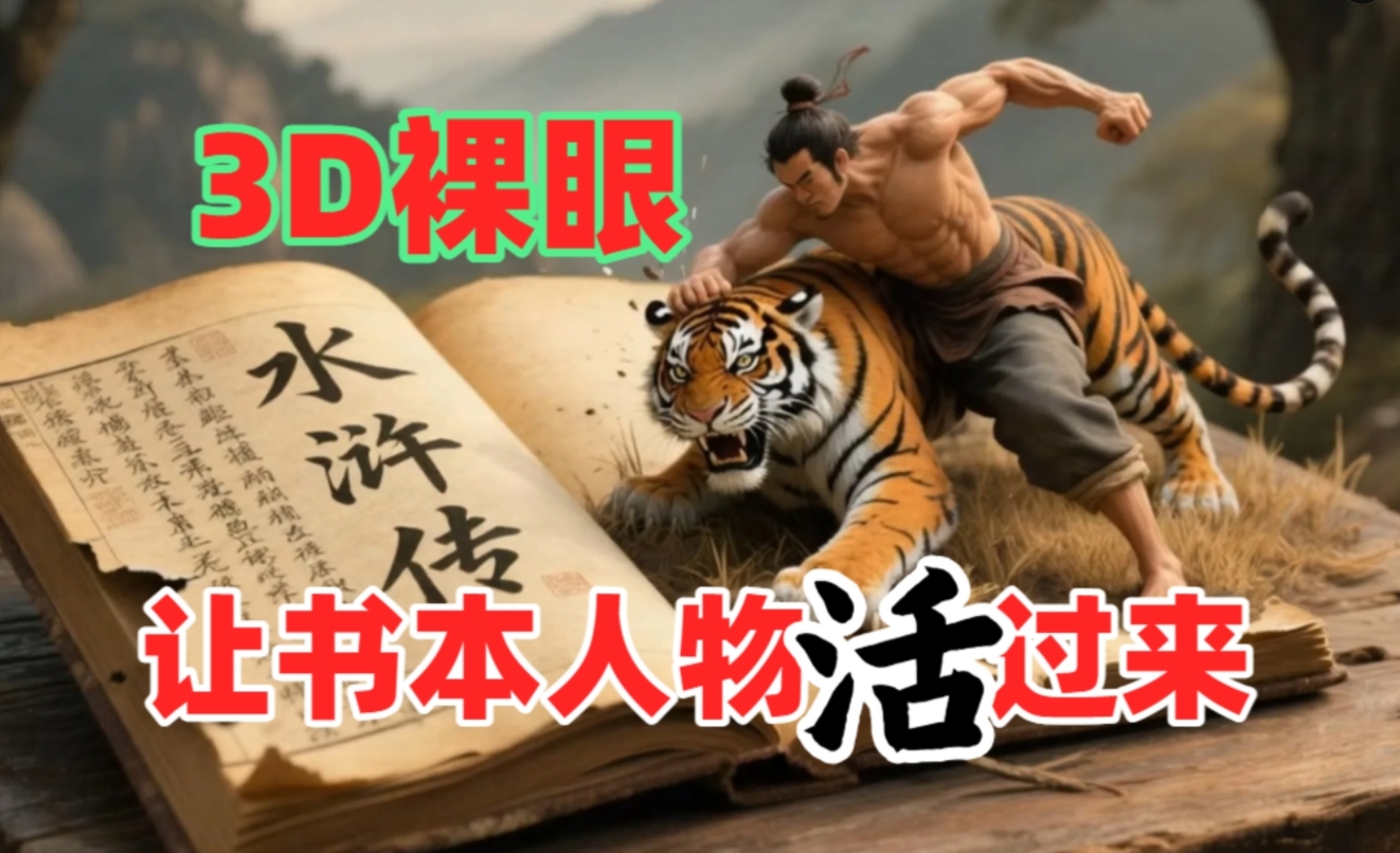 书本人物裸眼3D视频，一条视频收益过千，保姆级教程-西瓜网创