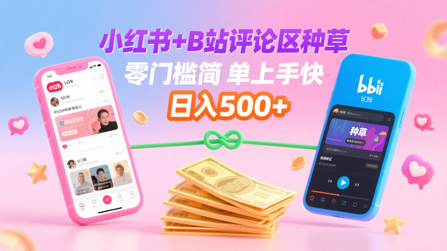 小红书+B站评论区种草，0门槛1分钟一单，只需复制粘贴，日入500+-西瓜网创