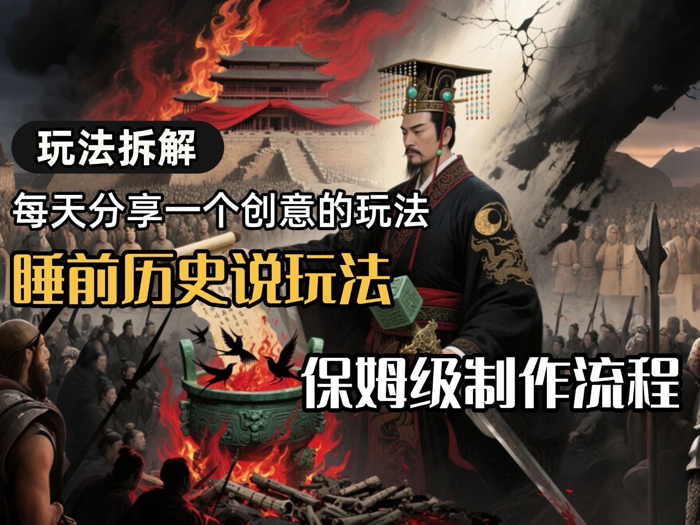 13条作品涨粉24.5万，全流程拆解睡前历史说，保姆级教程-西瓜网创