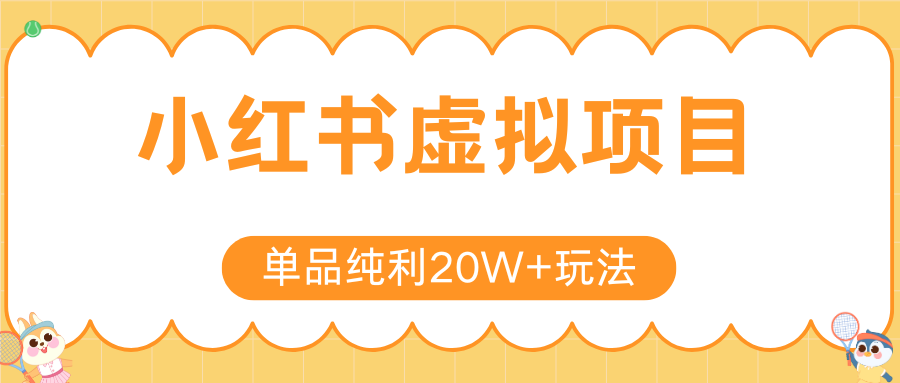 小红书卖虚拟产品，单品纯利20W+玩法分享（4节系列课程）-西瓜网创