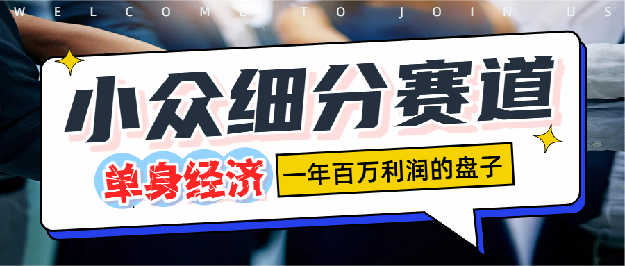 单身经济赛道，一天1000+-西瓜网创