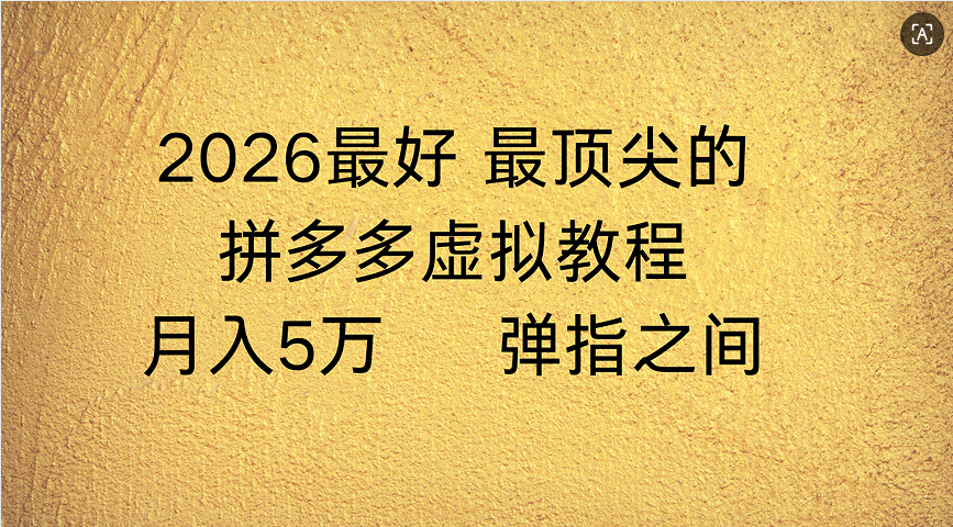拼多多虚拟店懒人运营法：机器人包办回复发货，月入5W+教程-西瓜网创